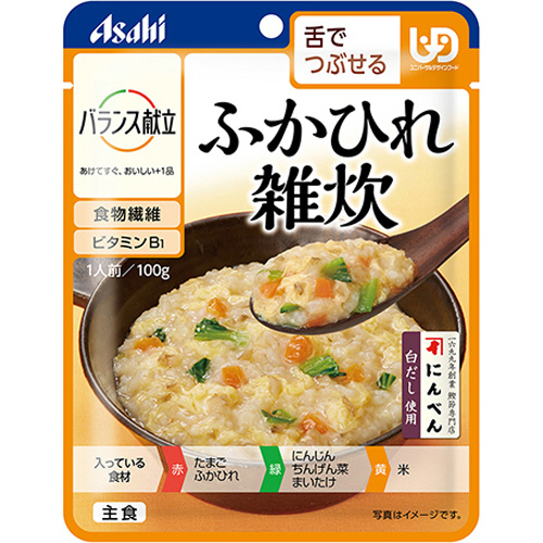 ﾊﾞﾗﾝｽ献立 ふかひれ雑炊 100g 1ｾｯﾄ(24ﾊﾟｯｸ)画像
