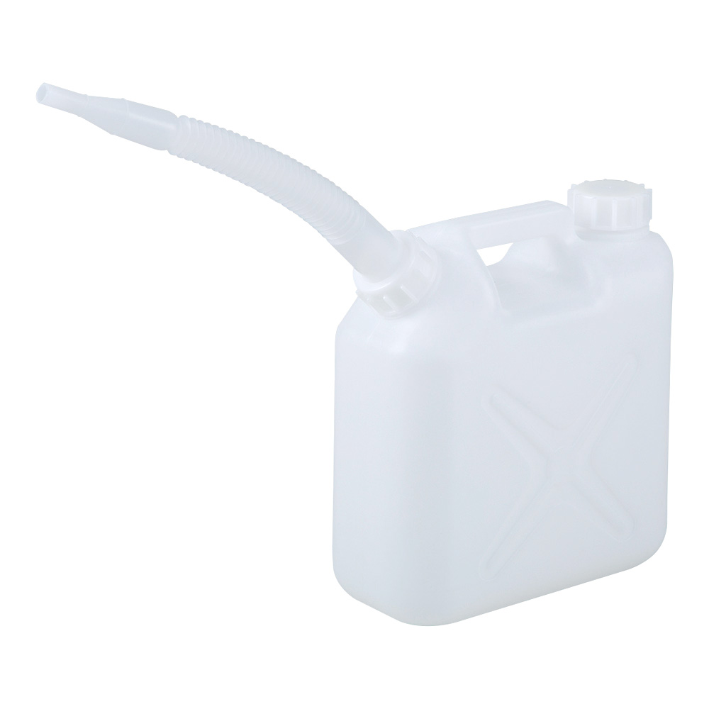 廃液回収容器（チューブ接続キャップ用） 5L容器本体 2口 ジャバラノズル付画像