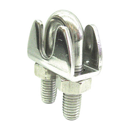 プレスワイヤークリップ　ステンレス製　使用ロープ径3mm　1個画像