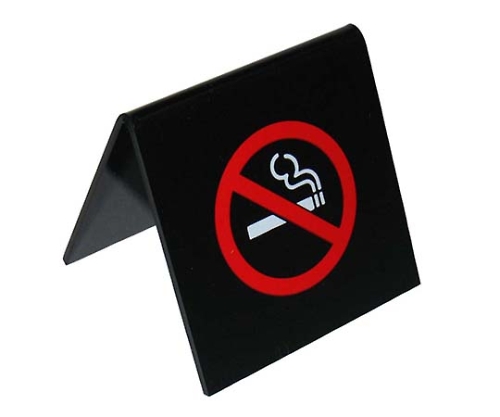 えいむ A型禁煙席 NO SMOKING SI-5 ブラック 65×65画像