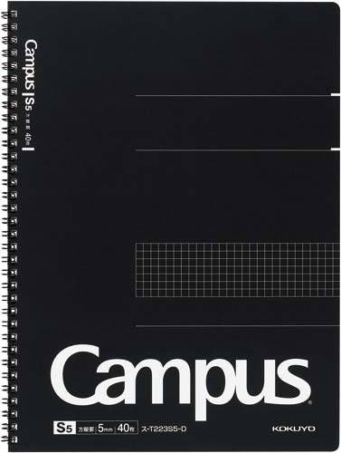 キャンパス　ツインリングノートＡ４方眼罫４０枚画像