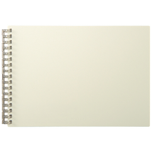 Mutual ｵｰﾌﾟﾝﾘﾝｸﾞﾉｰﾄ A5ﾖｺ 17穴 5mm方眼罫 ﾘｰﾌ50枚付属 ｱｲﾎﾞﾘｰ 1冊