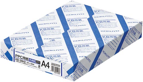 ＫＢ用紙　共用紙６４ｇ　Ａ４　２穴　５００枚入×５画像