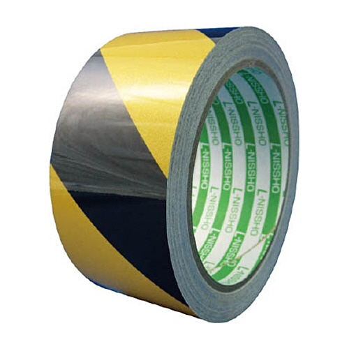 ｴﾙ日昌 再帰反射ﾃｰﾌﾟ 90mm×10m 黄/黒 1巻画像