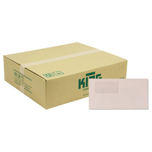 窓明No5 HiｿﾌﾄC 洋0(洋長3) ｱﾗﾋﾞｱ 100g 〒枠無 ｶﾏｽ貼 ﾋﾟﾝｸ 1ｹｰｽ(1000枚)画像