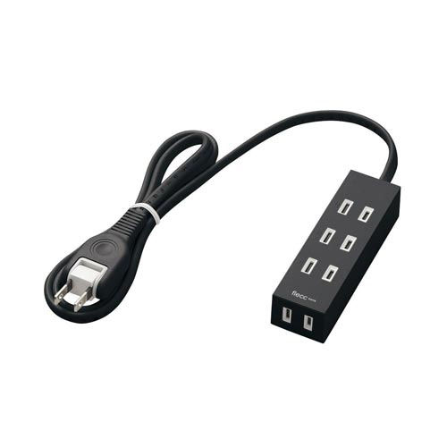 シャッタータップ　４個口　１．０ｍ　ブラック画像