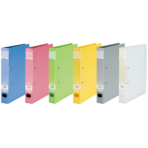 ﾛｯｸﾘﾝｸﾞﾌｧｲﾙ A4ﾀﾃ 2穴 500枚収容 背幅67mm ﾌﾞﾙｰ 1ｾｯﾄ(10冊)画像