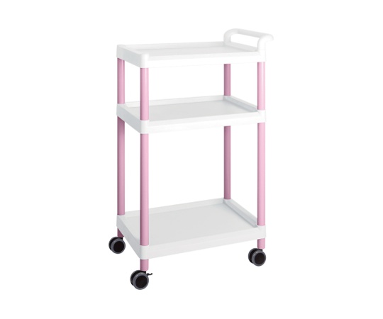 モバイルイージーカート（トールタイプ／ワイド32）　3段 (ピンク)画像