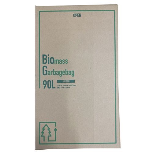 ﾊﾞｲｵﾏｽ素材配合ｺﾞﾐ袋 半透明 90L 1箱(100枚)画像