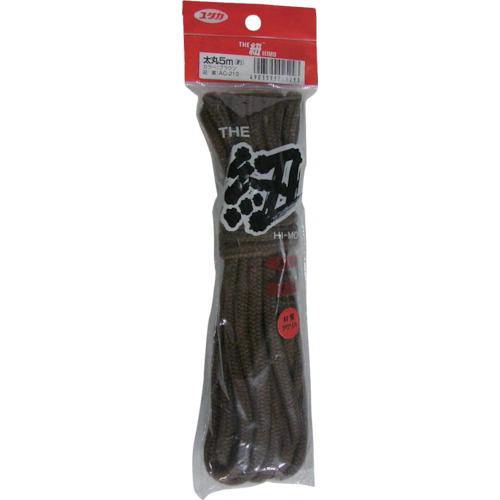 紐 ｻﾞ･紐 太丸紐 5m ﾌﾞﾗｳﾝ 1個画像