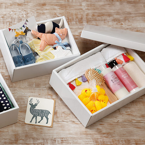 ギフトボックス（白・ツヤあり・325×230×110mm）画像