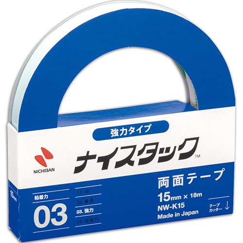 ナイスタック　両面テープ　強力タイプ　大巻　15mm×18m　1巻画像