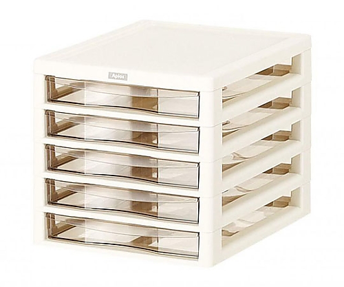 アプロス浅型5段 アイボリー画像