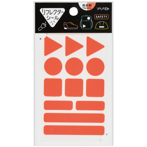 ﾘﾌﾚｸﾀｰｼｰﾙ ﾈｵﾝｵﾚﾝｼﾞ 1ﾊﾟｯｸ(13片)画像