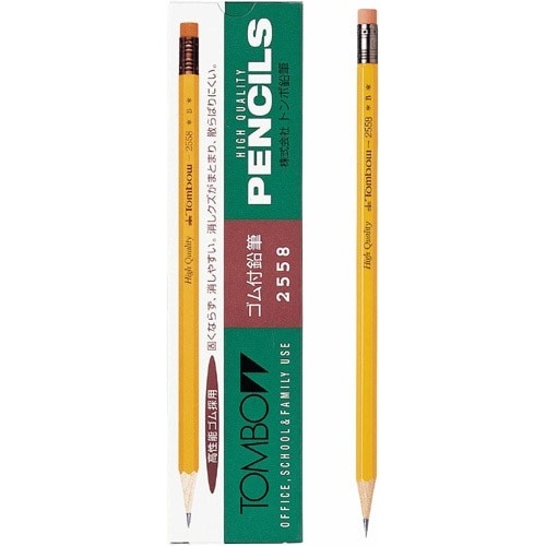 鉛筆　ゴムつき２５５８Ｂ　１２本入画像