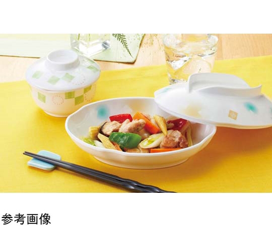 丸小鉢（身） 風音 110×55mm 120個入 青い色合いの陶器で、つややかな表面が特徴の小鉢が十数個並べられている様子