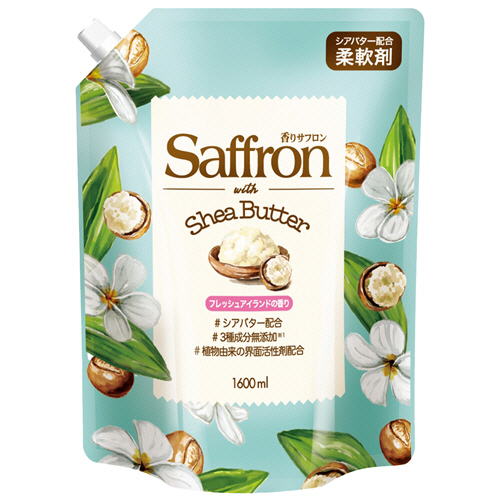 香りｻﾌﾛﾝ 柔軟剤withｼｱﾊﾞﾀｰ ﾌﾚｯｼｭｱｲﾗﾝﾄﾞの香り 1600ml 1個画像
