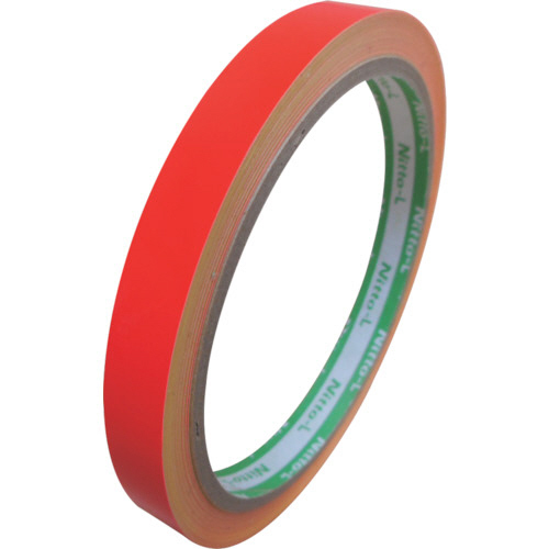 蛍光ﾃｰﾌﾟ 10mm×5m ﾚｯﾄﾞ 1巻画像