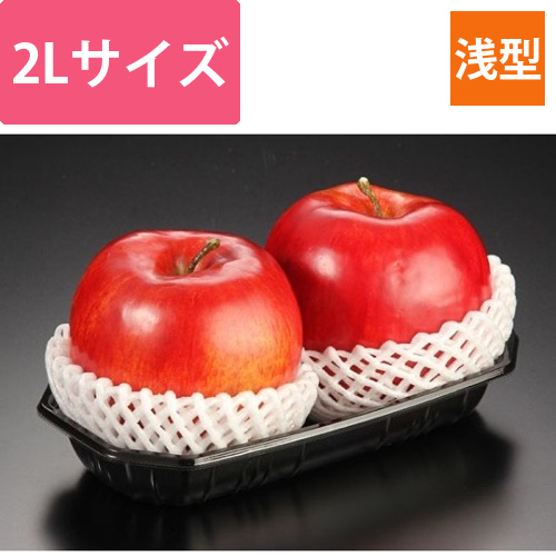 青果・農産容器 パックスタイル BPフルーツ2L浅マド 黒画像