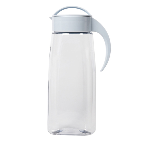 冷水筒 ピッチャー 2.2L ファインジャグ プラスチック 横置き 耐熱 ライトブルー画像