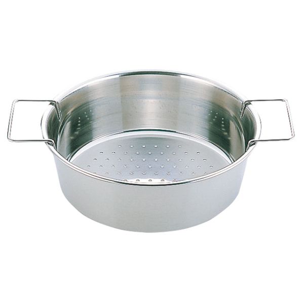 調理用品 UK 丸フライヤー・かす揚げハンドル付26cm YUKIWA画像