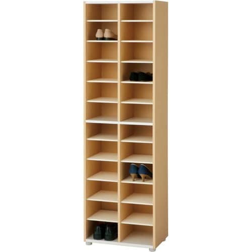 ＰＬシューズラック　ハイタイプ　２４足用ナチュラル画像