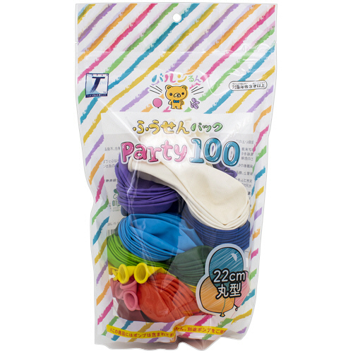 ﾊﾞﾙﾝるん ふうせんﾊﾟｯｸ Party100 1個画像