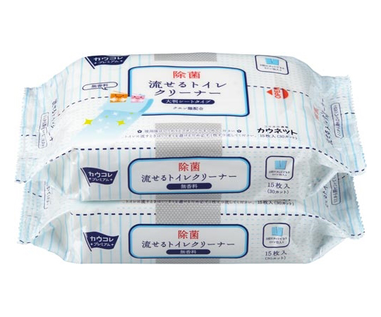 流せるトイレクリーナー大判　無香料　2個入画像