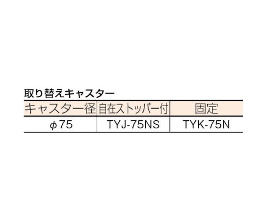 ルートバン 370X500 自在側ストッパー付 グリーン ストッパーが取り付けられたグリーンのキャリーカートが横から見える状態