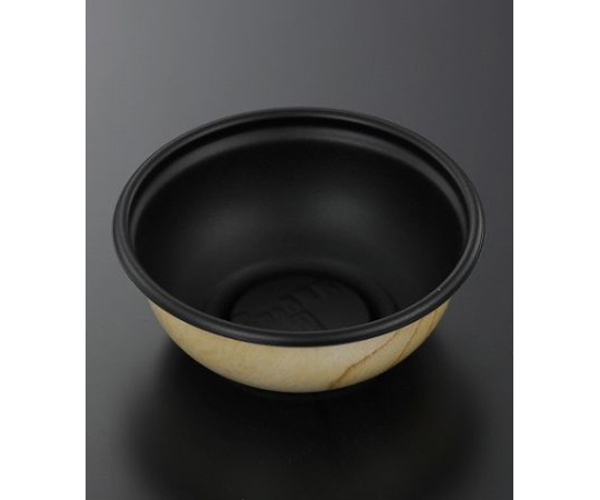 どんぶり容器 SD庵里丼 M15深 BK-輪Y 本体 400枚画像