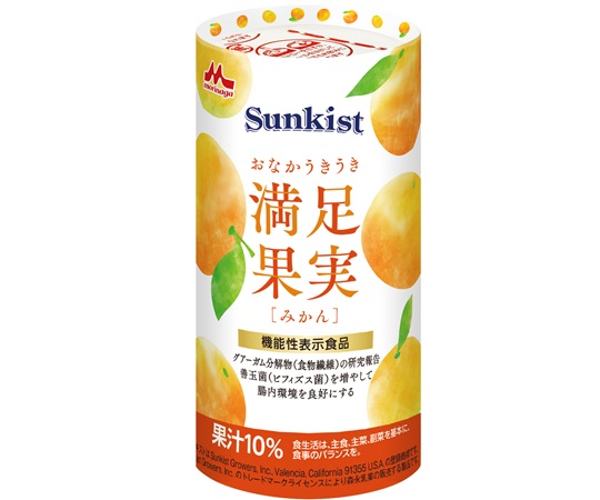 【機能性表示食品】Sunkist おなかうきうき満足果実 みかん 1箱（18本入）画像