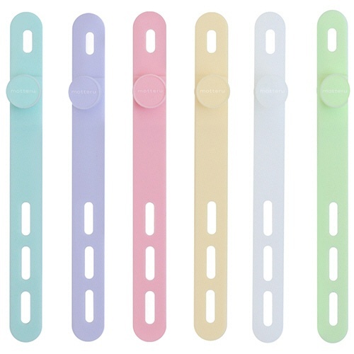 MOTTERU　ソフトタッチ　ケーブルバンド　sofumo　シャーベットカラー　1パック(6本)画像
