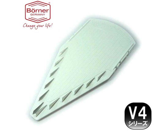 V4 Vスライサー V4オリジナルセット トップビューで黒いプラスチック製のスライサーが置かれている状態