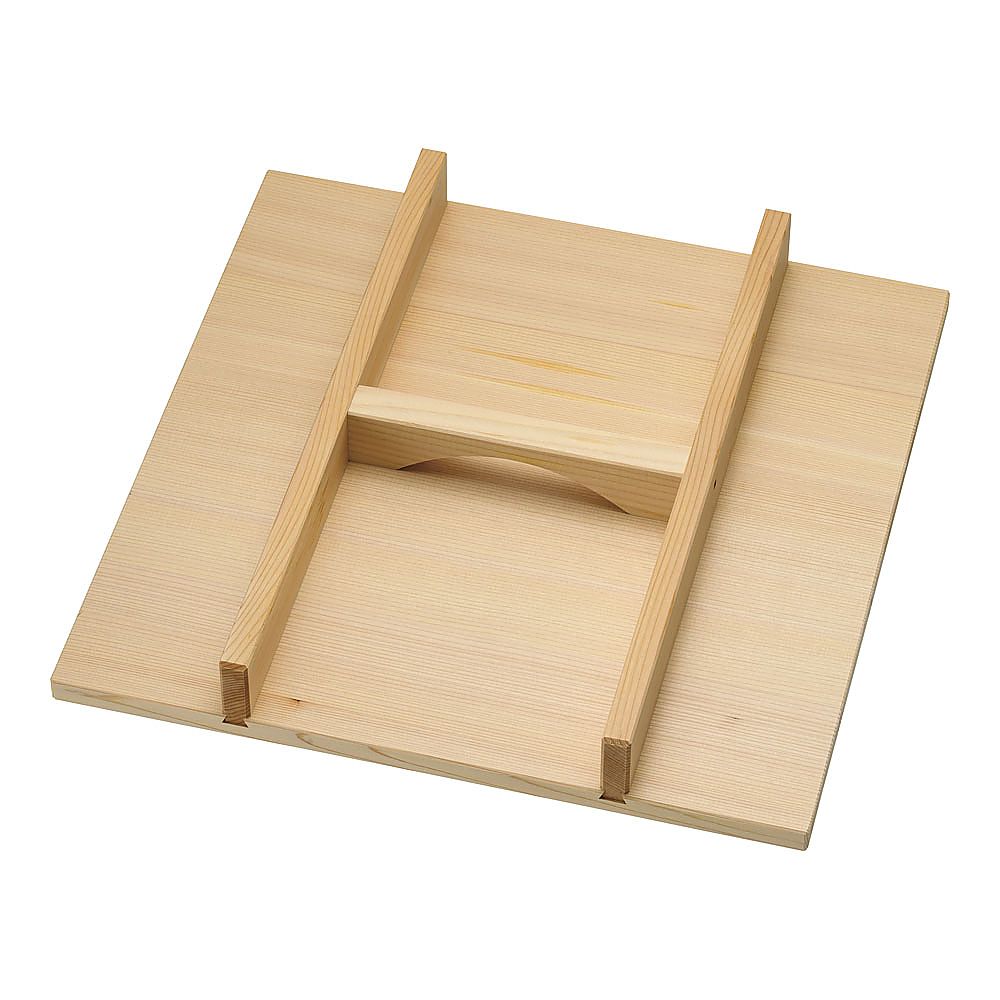 木製 角セイロ用 手付蓋(サワラ材) 33cm用画像