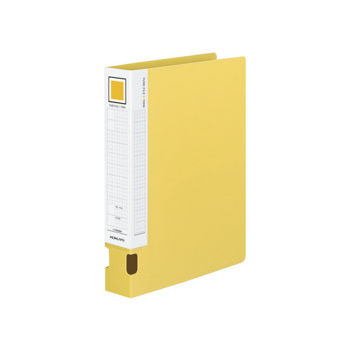 チューブファイルＶツインオール樹脂Ａ４縦　２穴黄