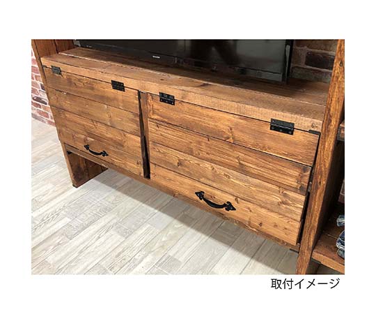 プールハンドル　120mm 金属製のハンドルが横から見える状態、シンプルなデザインが強調されている。