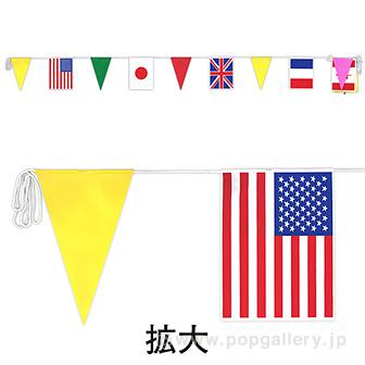 ビニール連続万国旗画像