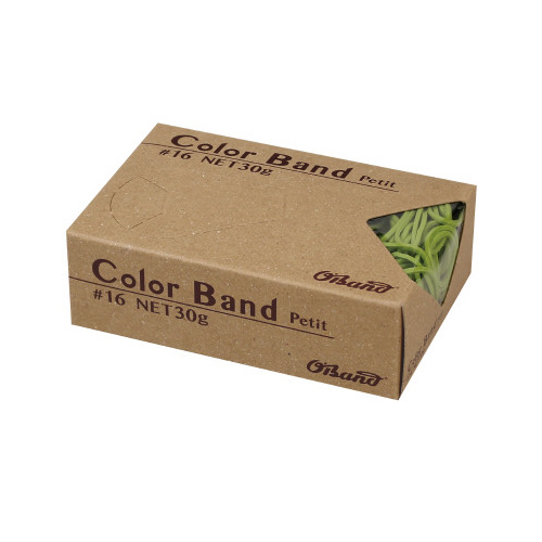 オーバンド　カラープチ３０ｇ箱ライトグリーン　５箱画像