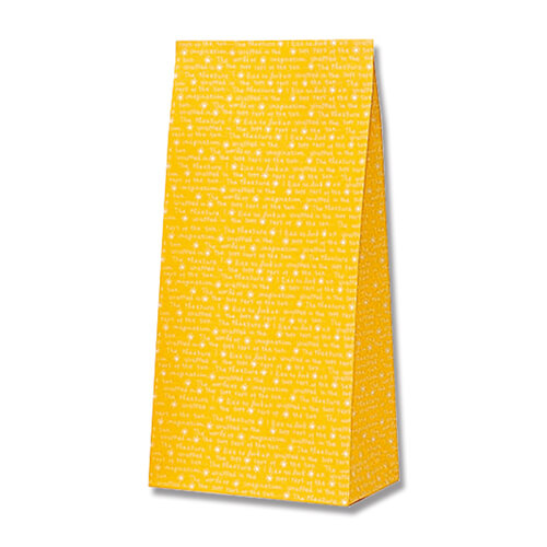 角底袋（スリムレター・黄色・幅150×マチ90×高280mm)画像