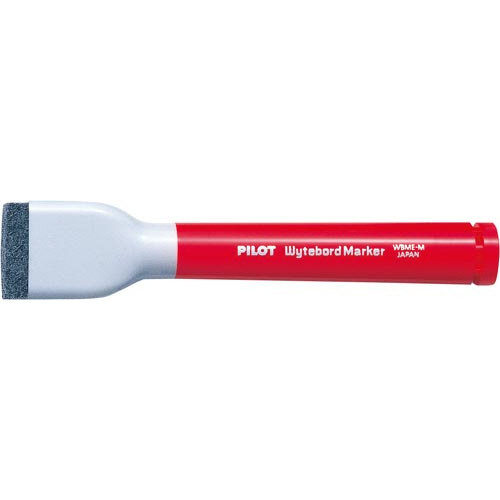 ボードマーカー　中字　イレーザー付き　赤　１０本