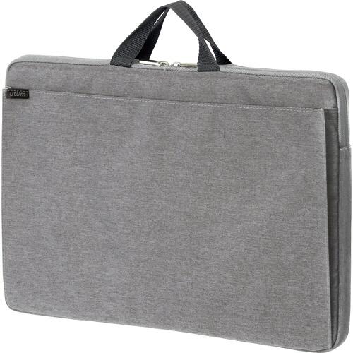 ﾕｰﾄﾘﾑ ﾉｰﾄPC軽量ｹｰｽ 極厚ｸｯｼｮﾝ付き 15.6型対応 ｸﾞﾚｰ 1個