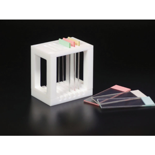 PTFE ｽﾗｲﾄﾞｸﾞﾗｽ用染色ﾊﾞｯﾄ掛 65×50×75 1個画像