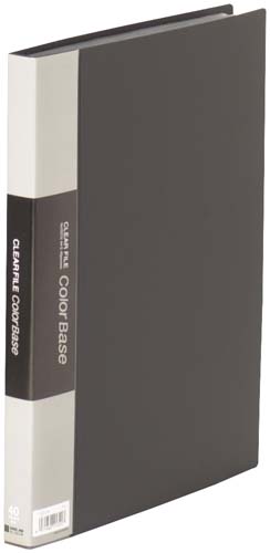 カラーベース固定式　Ａ４縦４０ポケット　黒　５冊画像