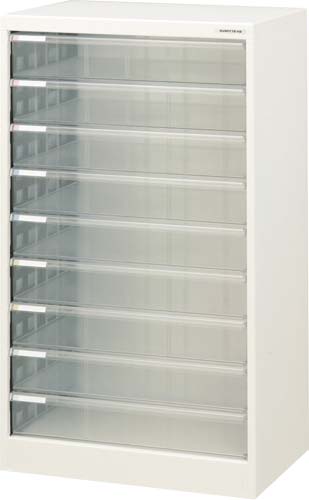 アバンテ　Ａ３フロアケース　深型９段　白画像