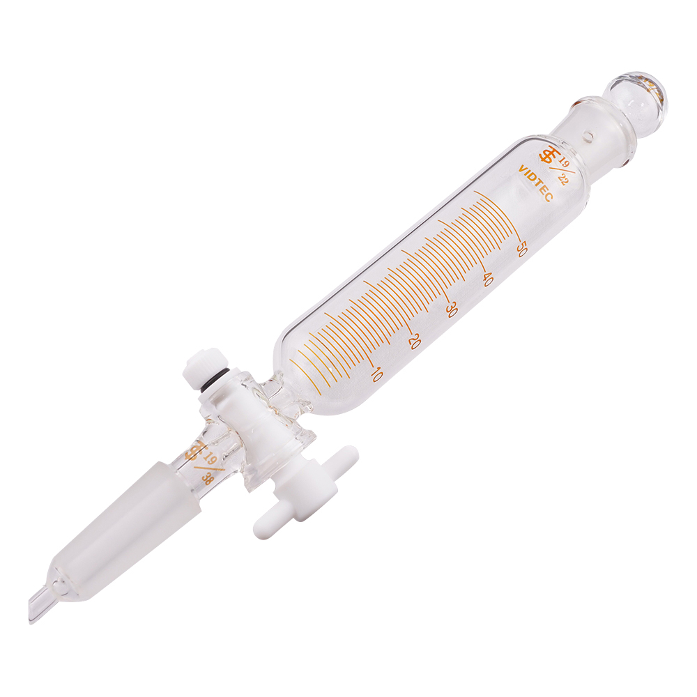 滴下ロート（PTFEコック付・目盛付）50mL　普通摺合画像
