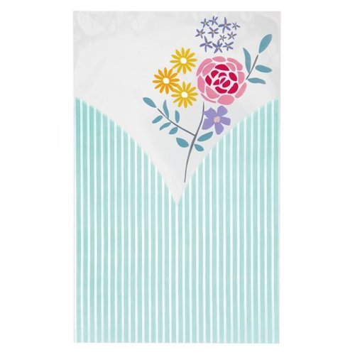 袋 ブーケプリントOPPギフトバッグ-3 ミント(50枚) ヘッズ画像