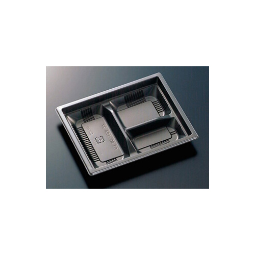 中央化学 弁当容器 CT WF-19A-27 BK 本体画像