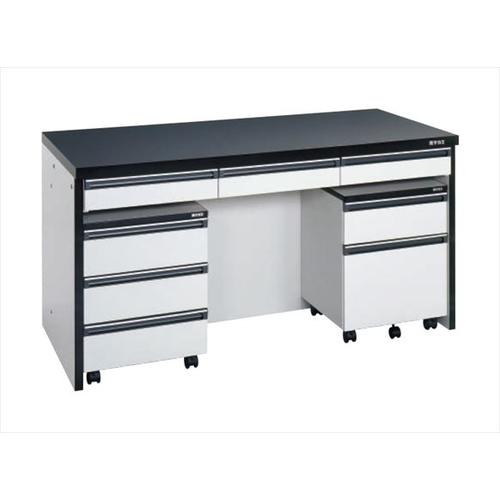 サイド実験台（キャビネットワゴン２台・引出し付）　ＳＴＡ－１５ＬＡＢ画像