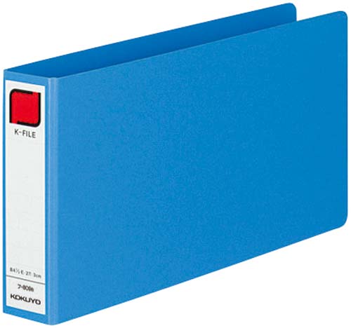 統一伝票用Ｋファイル３０ｍｍとじ　青　２４冊