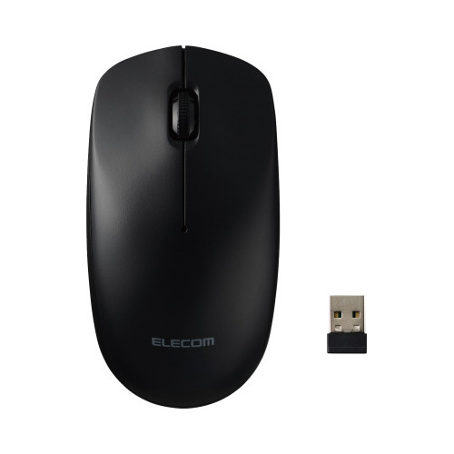 シンプルマウス　２．４ＧＨｚ　３ボタン　黒　ＥＣ